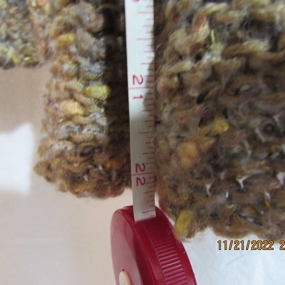 VINTAGE RUDY RD SIZE SMALL SWEATER BOHO STYLE 26% WOOL TIES IN FRONT - Picture 4 of 5